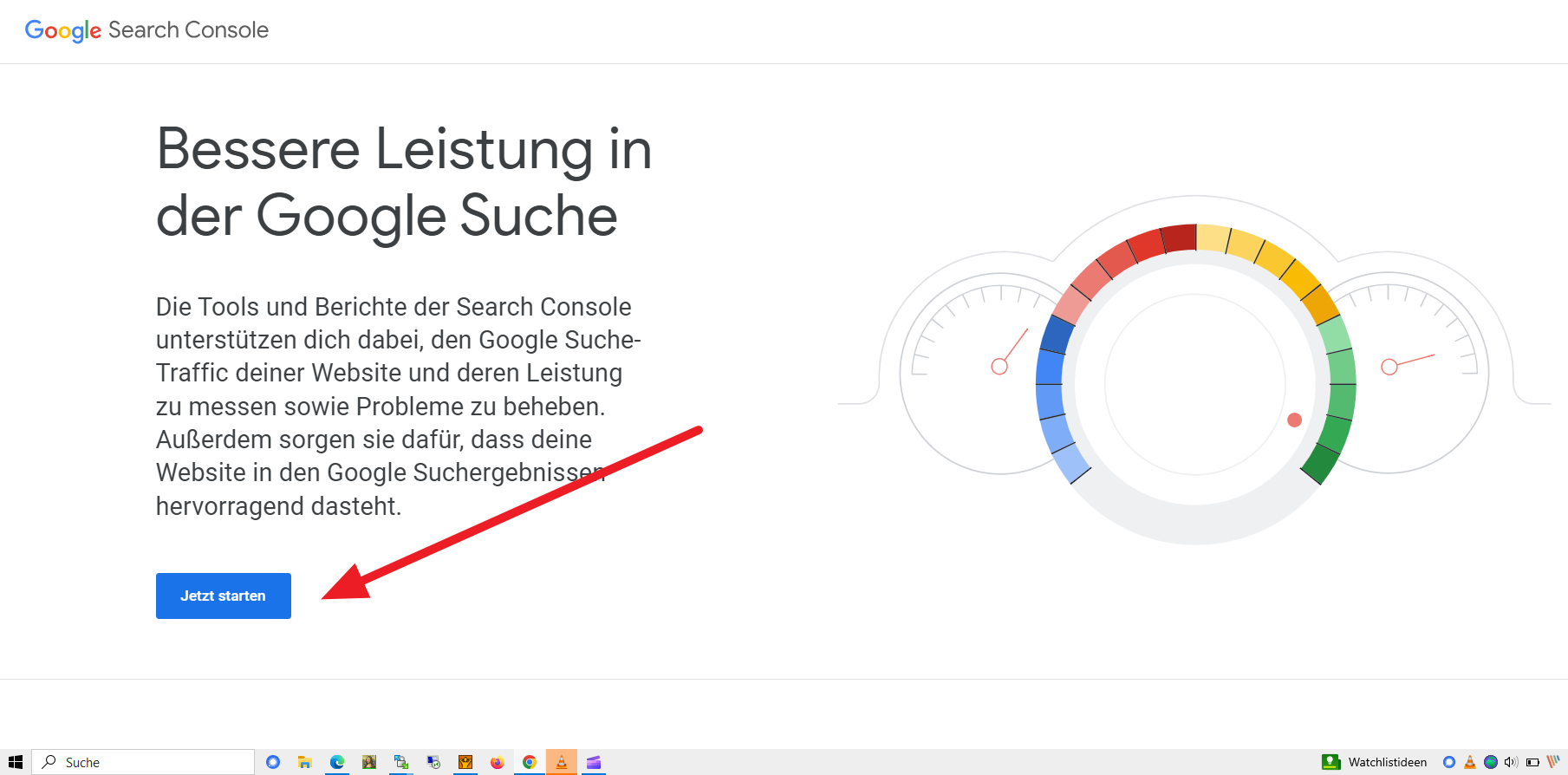 Webseite Google Anmeldung (SEO ERFORDERNIS)
